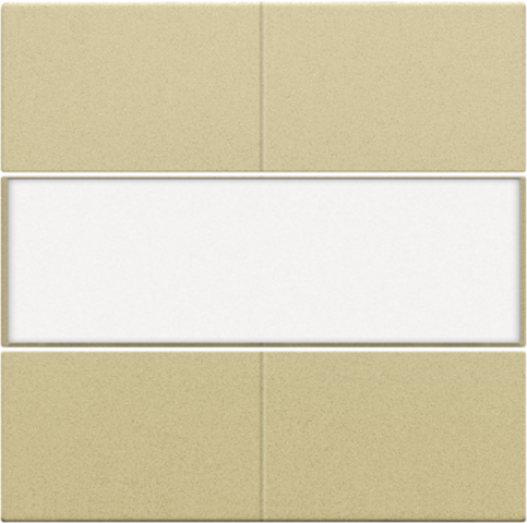 Set de finition avc étiquette pr bouton quadr., libre de potent. gold coated