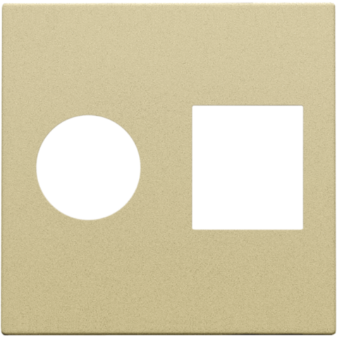 Set de finition connexion coax. simple et connection réseau rj45