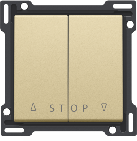 Set de finition bouton-poussoir double volets électronique gold coated