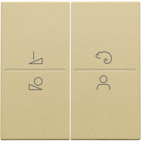 Set de finition pour commande led avec interrupteur sans fil gold coated