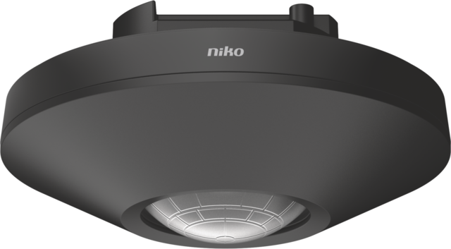 Détecteur de mouvement m34hc, knx, 15-20m, boîte d'encastrement noir