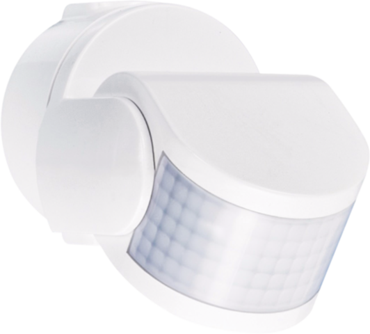 Détecteur de mouvement extérieur 200°, 230v, 14m blanc