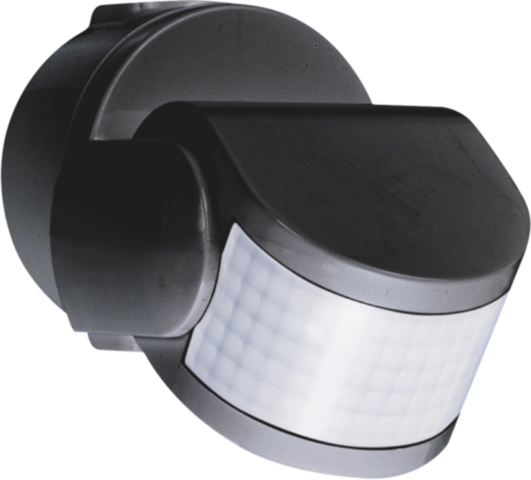 Détecteur de mouvement extérieur 200°, 230v, 14m noir