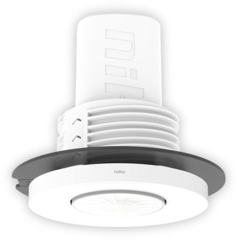 Détecteur de présence p42mr, 230v, 2 can, m, 12-13m, à encastrer blanc