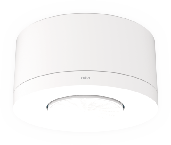 Détecteur de présence p42mr, 230v, 2 can, m, 12-13m, en saillie blanc