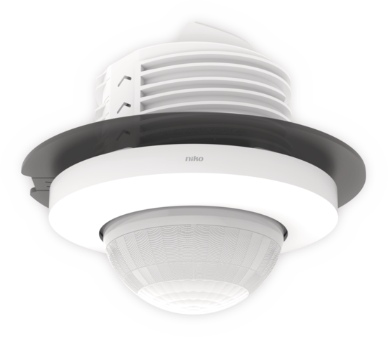 Détecteur de présence p41lr, 230v, s, 32-37m, à encastrer blanc