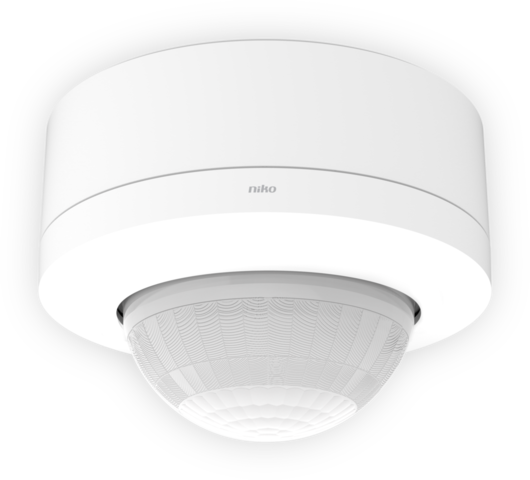 Détecteur de présence p42lr, 230v, 2 can, m, 32-37m, en saillie blanc