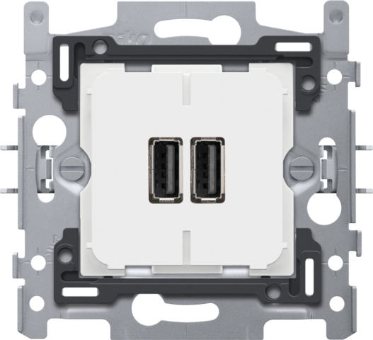 Double chargeur usb-a intelligent, fixation par griffes