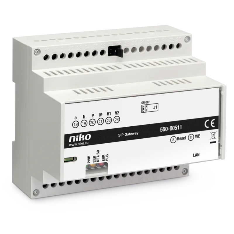 Interface de contrôle d'accès sip pr postes ext. vidéo analog.