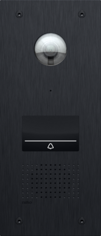 Poste ext. vidéo niko home control, 1 bouton tactile éclairé