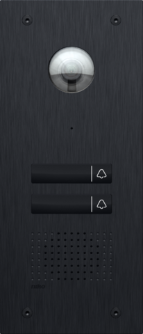 Poste ext. vidéo niko home control, 2 boutons tactiles éclairés