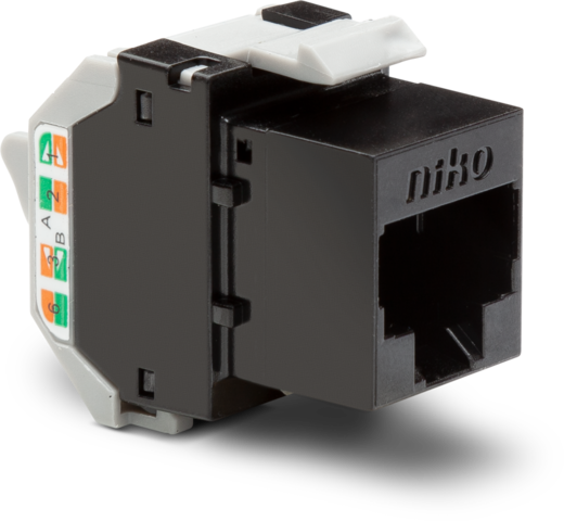 Connecteur rj45 non blindé utp cat6, poe++, pour max. 250mhz