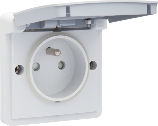 [NK700-36605] Prise étanche 16a avec broche de terre et connexion rapide gris