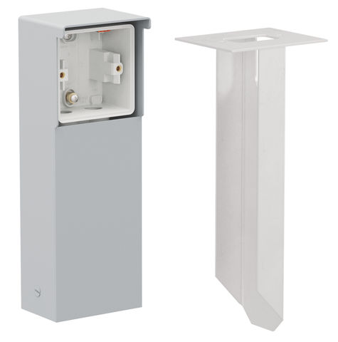 [NK700-36810] Borne de jardin avec pointe, pour 1 fonction niko hydro gris