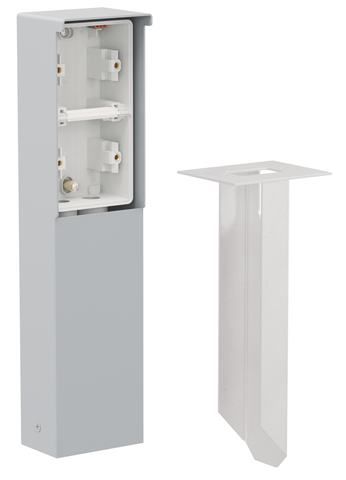 [NK700-36820] Borne de jardin avec pointe, pour 2 fonctions niko hydro gris