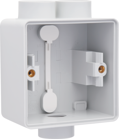 Boîte en saillie étanche pour 1 fonction, 3 entrées m20 gris