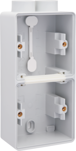 [NK700-84202] Boîte en saillie double étanche pour 2 fonctions, 2 entrées m20 gris