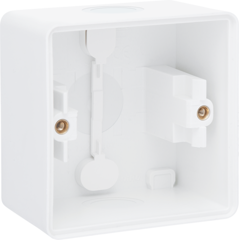 Boîte en saillie étanche avec 2 entrées pour 1 fonction blanc