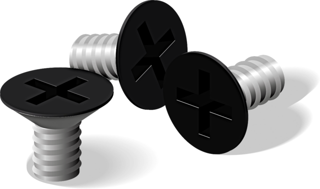 Vis de rechange thermolaquée pour bornes de jardin étanches