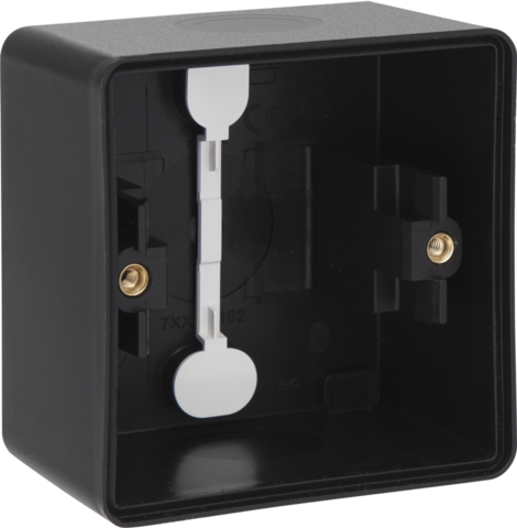 [NK761-83101] Boîte en saillie étanche avec 2 entrées pour 1 fonction noir