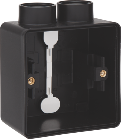 [NK761-84102] Boîte en saillie étanche pour 1 fonction, avec 2 entrées m20 noir