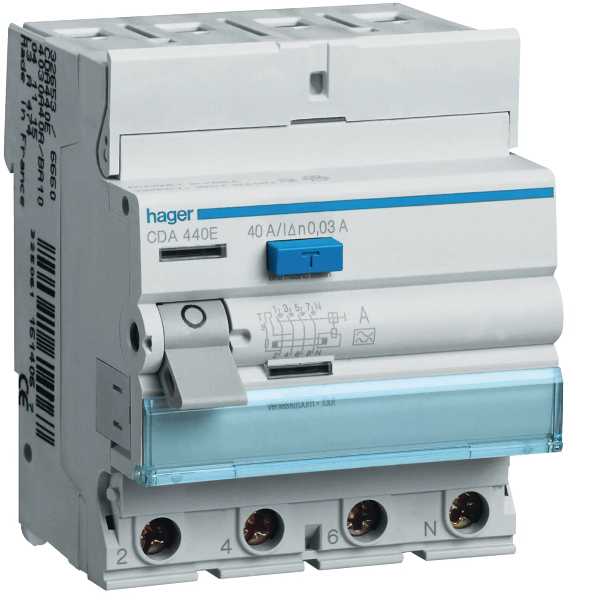 [HACDA440E] Interrupteur différentiel 4P 40A 30mA type A