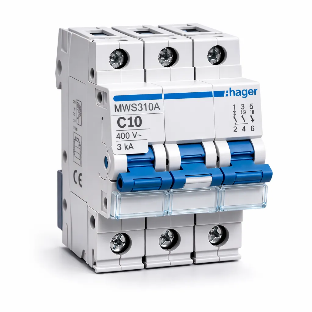 Disjoncteur 3kA - C - 3P - 10A - 3M. - quickconnect