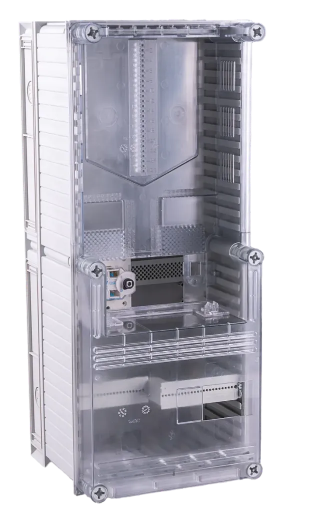 Module de raccordement + comptage 25D60 plastron transparent