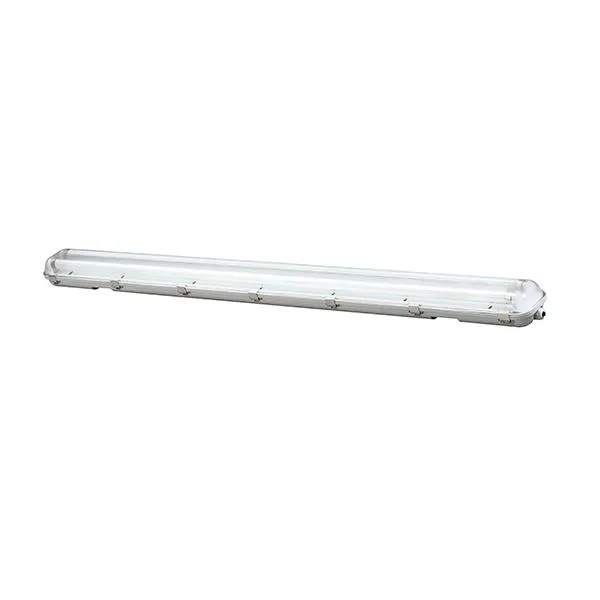 HERMETIQUE 2X120CM AVEC TUBE LED 2X18W 4000K CLIPS INOX