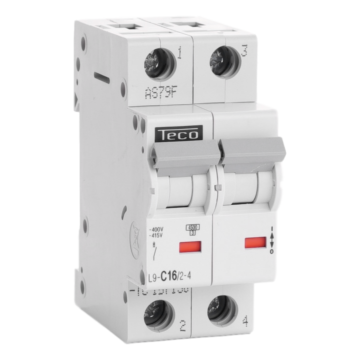 [TECOFGL9C1624] Disjoncteur Teco 2P 16A 4,5kA Courbe C