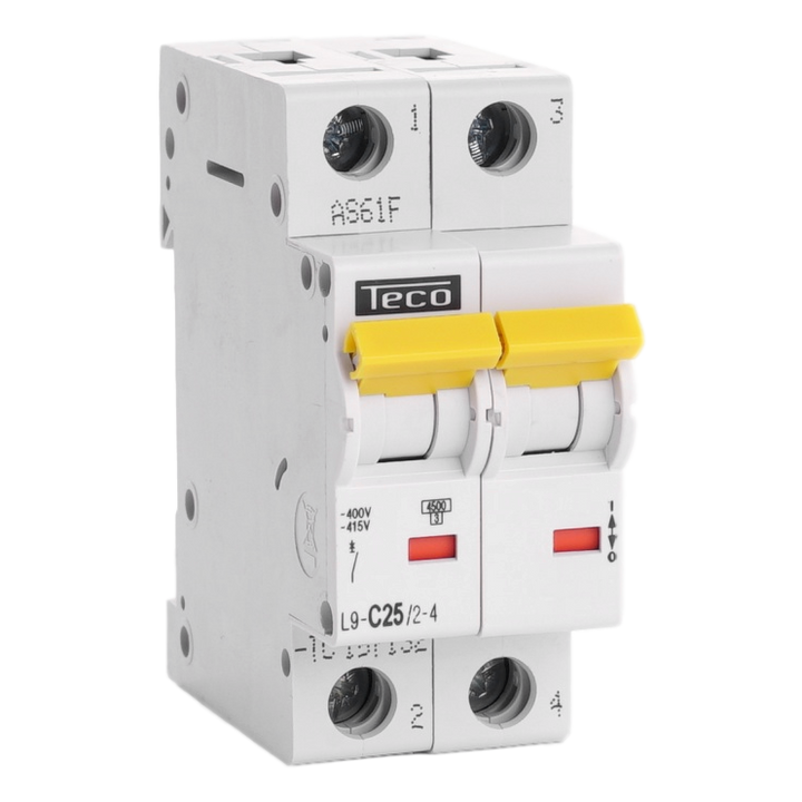 [TECOFGL9C2524] Disjoncteur Teco 2P 25A 4,5kA Courbe C