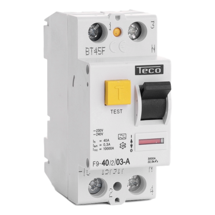 [TECOFGF940203A] Interrupteur différentiel Teco 2P 40A 300mA Type A