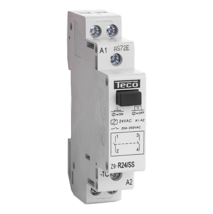 [TECOFGZ9R24SS] Relais d'installation Teco 24VAC 20A 2NO