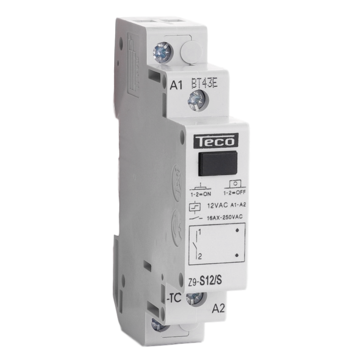 [TECOFGZ9S12S] Télérupteur Teco 12VAC 16A 1NO