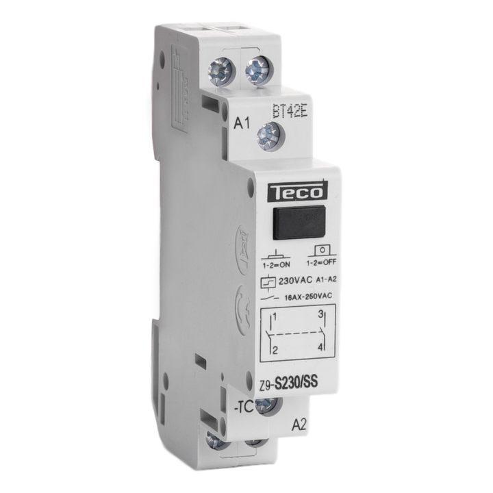 [TECOFGZ9S230SS] Télérupteur Teco 230VAC 16A 2NO