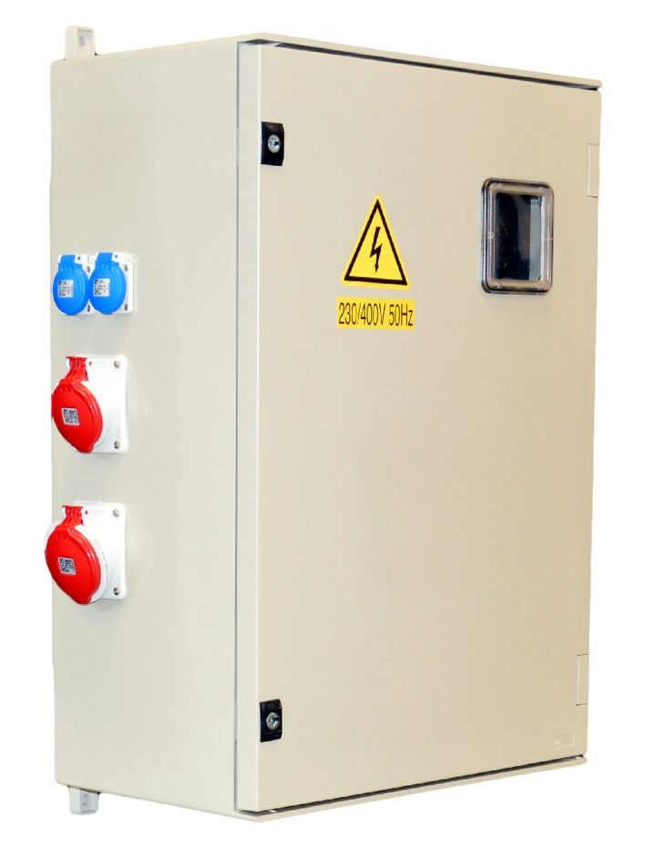 Coffret chantier MIRKO Light 32A + mod. racc. 25x60 + commut. rés.