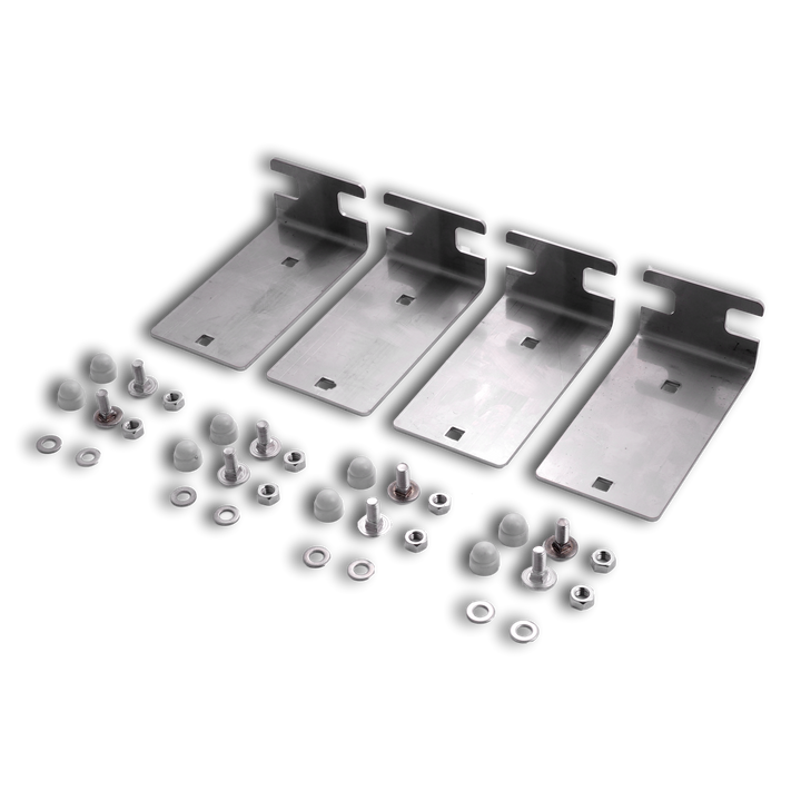 [TECOBEFKIT] Set de 4 équerres fixation murale pour armoires UCH/FCH + 8 vis + 8 capuchons