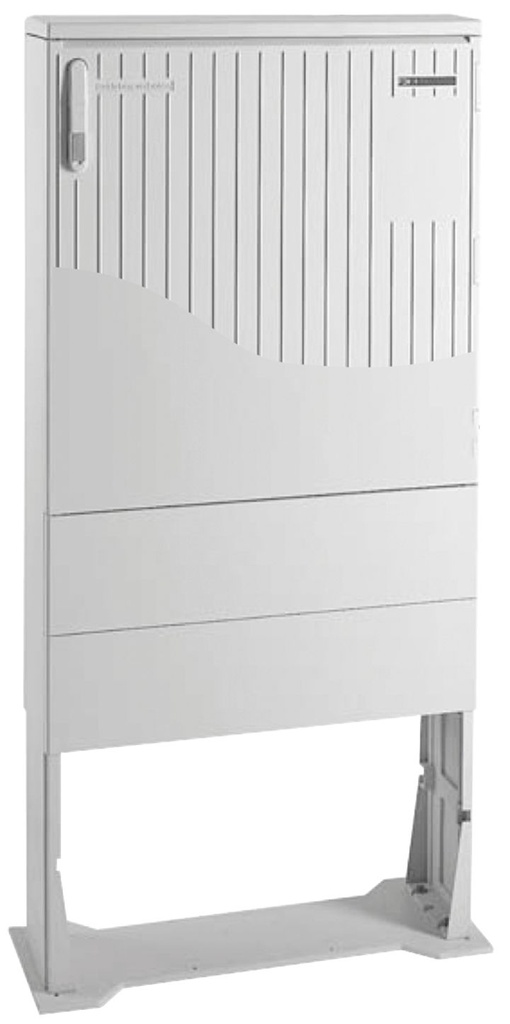 [TECOFCHE16C0] Armoire de trottoir DIN 0C 800x500x225 porte rayée