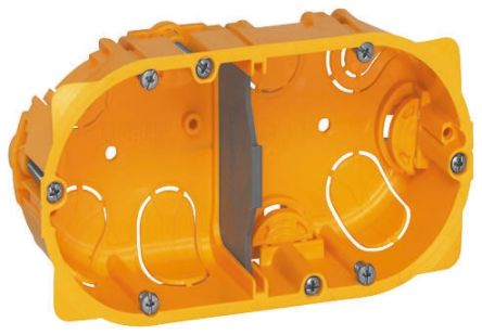 Legrand 80052 Dry Lining Box 67x142mm 2-Modular Hollow Wall Socket
