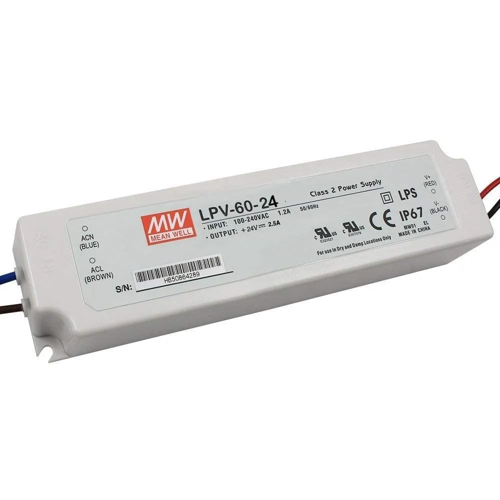 ALIMENTATION 24V DC 60W 2.5A IP67